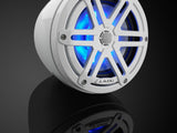 JL Audio M3-650VEX-Gw-S-Gw-i M3 Series 6.5" VEX Enclosed Speakers with RGB LED Lighting (Gloss White Enclosure with Gloss White Sport Grilles)