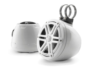 JL Audio M6-650VEX-Gw-S-Gw M6 Series 6.5" VEX Enclosed Speakers (Gloss White with Gloss White Sport Grilles)