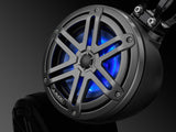 JL Audio M3-650VEX-Mb-S-Gm-i M3 Series 6.5" VEX Enclosed Speakers with RGB LED Lighting (Matte Black with Gunmetal Sport Grilles)