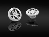 JL Audio M3-650X-S-Gw 6.5-inch (165 mm) Marine Coaxial Speakers, Gloss White Sport Grilles