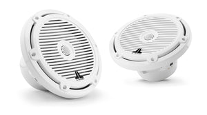 JL Audio M3-770X-C-Gw 7.7-inch (196 mm) Marine Coaxial Speakers, Gloss White Classic Grilles