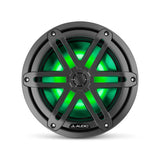 JL Audio M3-770X-S-Gm-i 7.7-inch (196 mm) Marine Coaxial Speakers, Gunmetal Sport Grilles with RGB LED Lighting