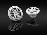 JL Audio M3-770X-S-Gw 7.7-inch (196 mm) Marine Coaxial Speakers, White Sport Grilles