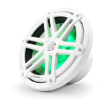 JL Audio M3-770X-S-Gw-i 7.7-inch (196 mm) Marine Coaxial Speakers, White Sport Grilles with RGB LED Lighting