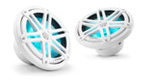 JL Audio M3-770X-S-Gw-i 7.7-inch (196 mm) Marine Coaxial Speakers, White Sport Grilles with RGB LED Lighting