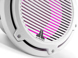 JL Audio M6-10IB-C-GwGw-i-4 M6 Series 10" marine free air subwoofer with RGB LED (Gloss White Classic Grille) 4 Ω