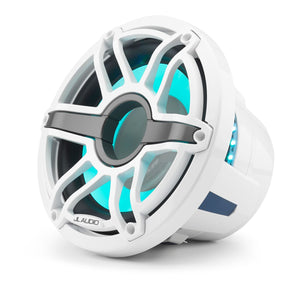 JL Audio M6-10IB-S-GwGw-i-4 M6 Series 10" marine free air subwoofer with RGB LED (Gloss White Sport Grille) 4 Ω