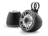 JL Audio M6-650VEX-Mb-S-GmTi-i  M6 Series 6.5" VEX Enclosed Speakers with RGB LED Lighting (Matte Black with Gunmetal Trim Ring and Titanium Sport Grille)