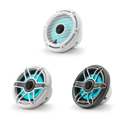 JL Audio M6-650X-i: 6.5-inch (165 mm) Marine Coaxial Speakers with Transflective™ LED Lighting