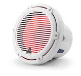 JL Audio M6-8IB-C-GwGw-i-4 M6 Series 8" marine free air subwoofer with RGB LED (Gloss White Classic Grille) 4 Ω